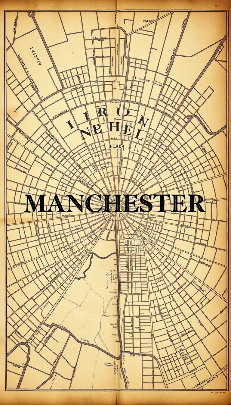 Vintage map of Manchester